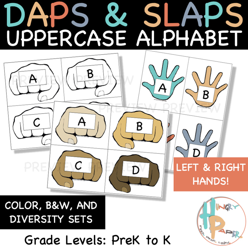 Daps & Slaps Uppercase Alphabet
