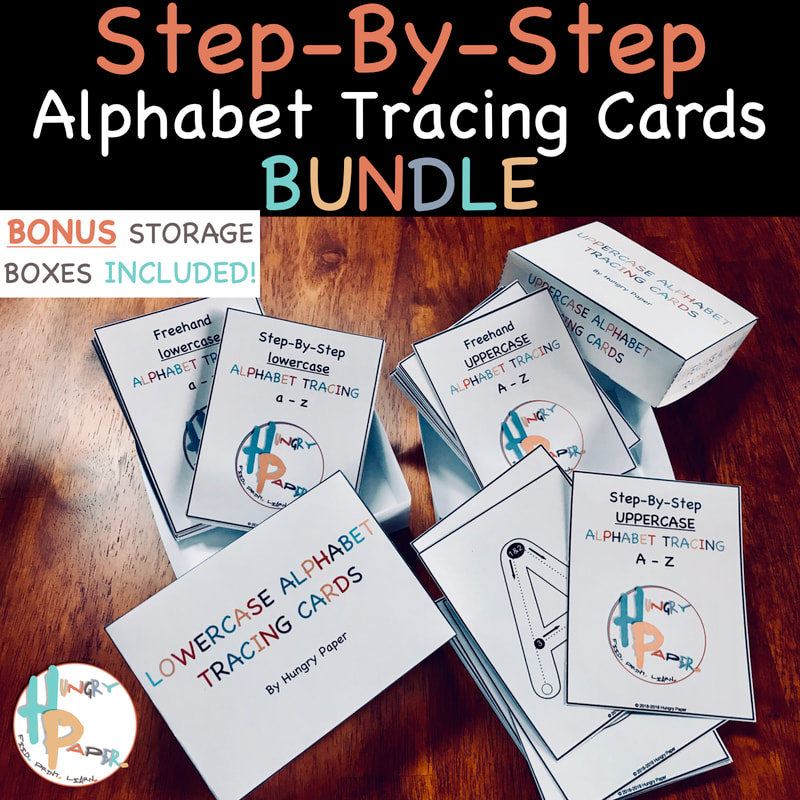 Step-By-Step Alphabet Tracing Cards Bundle